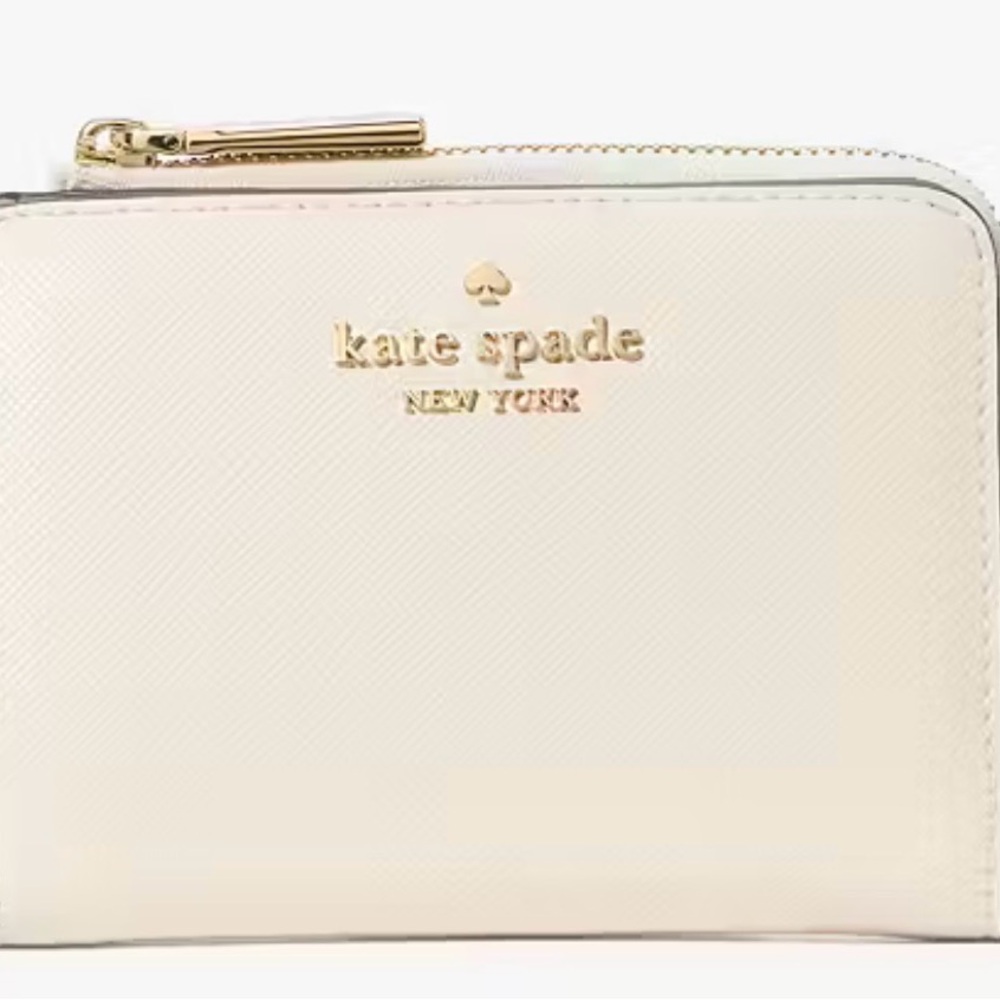 NWT | Kate Spade Cream Color | Madison Small L-Zip Wallet